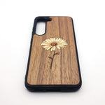 Load image into Gallery viewer, Inlaid Wood Phone Case - Daisy