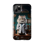 Load image into Gallery viewer, Tough Phone Cases - Serious Doctor Cat