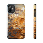 Load image into Gallery viewer, Tough Phone Cases - Golden Sea Sparkles