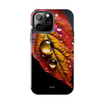 Load image into Gallery viewer, Tough Phone Cases - Water drops on Leaf