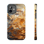 Load image into Gallery viewer, Tough Phone Cases - Golden Sea Sparkles