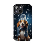Load image into Gallery viewer, Tough Phone Cases - A Beagle and Snowflakes