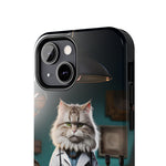 Load image into Gallery viewer, Tough Phone Cases - Serious Doctor Cat