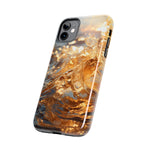 Load image into Gallery viewer, Tough Phone Cases - Golden Sea Sparkles