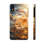 Load image into Gallery viewer, Tough Phone Cases - Golden Sea Sparkles