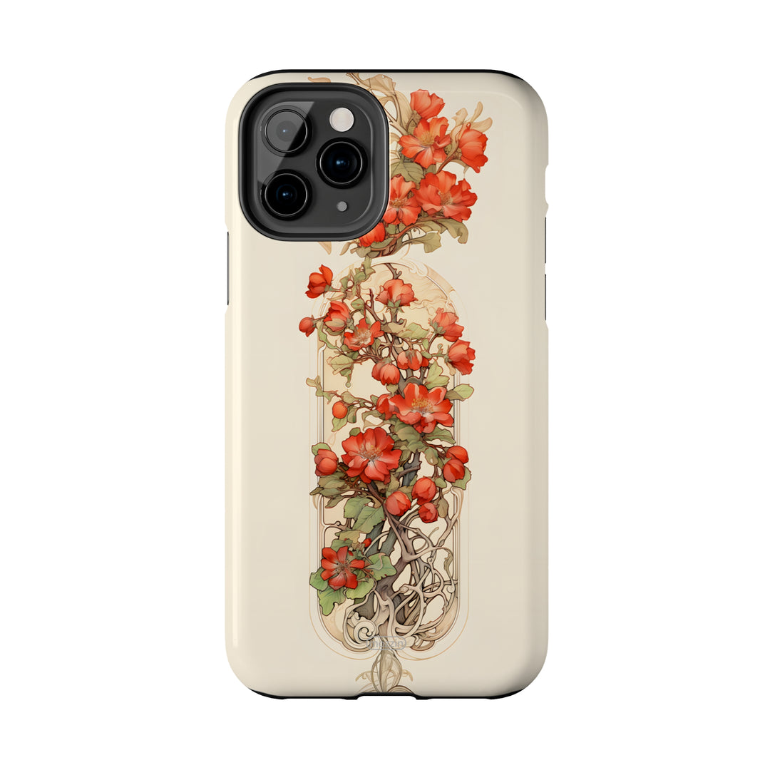 Tough Phone Cases - Birth Flower May - Hawthorn