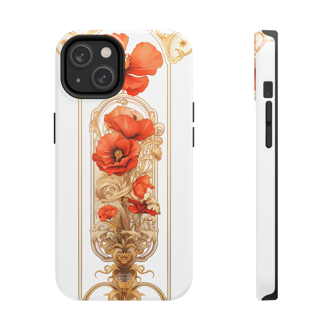 Tough Phone Cases - Birth Flower Aug. - Poppy