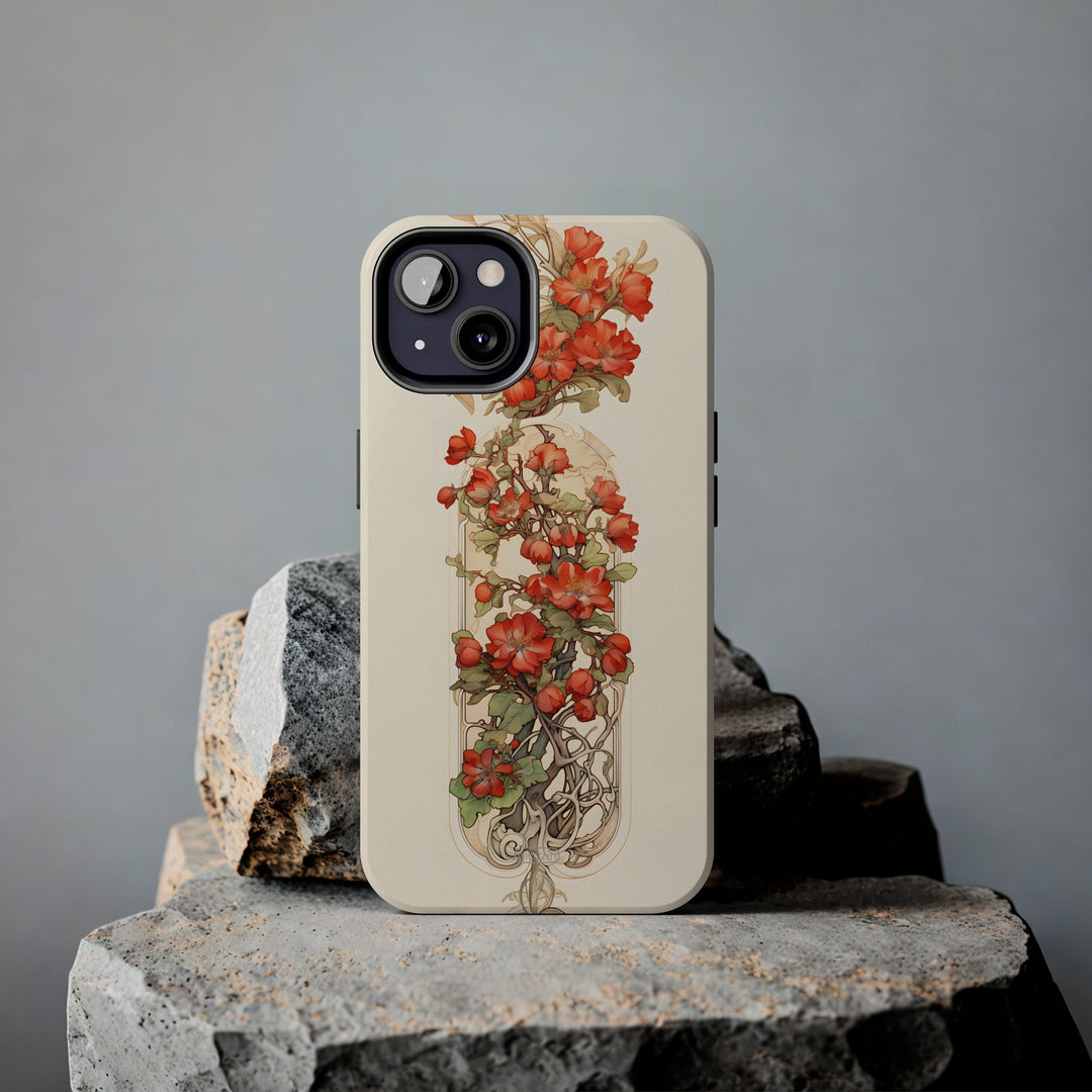 Tough Phone Cases - Birth Flower May - Hawthorn