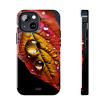 Load image into Gallery viewer, Tough Phone Cases - Water drops on Leaf