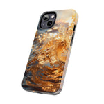 Load image into Gallery viewer, Tough Phone Cases - Golden Sea Sparkles