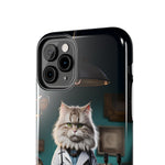 Load image into Gallery viewer, Tough Phone Cases - Serious Doctor Cat