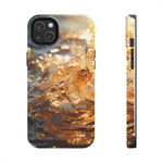 Load image into Gallery viewer, Tough Phone Cases - Golden Sea Sparkles