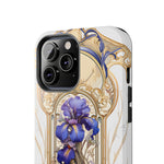 Load image into Gallery viewer, Tough Phone Cases - Birth Flower Feb. - Iris