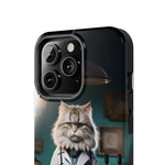 Load image into Gallery viewer, Tough Phone Cases - Serious Doctor Cat