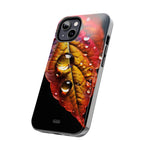Load image into Gallery viewer, Tough Phone Cases - Water drops on Leaf