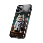 Load image into Gallery viewer, Tough Phone Cases - Serious Doctor Cat