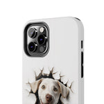Load image into Gallery viewer, Tough Phone Cases - Labrador Retriever in Wall Hole