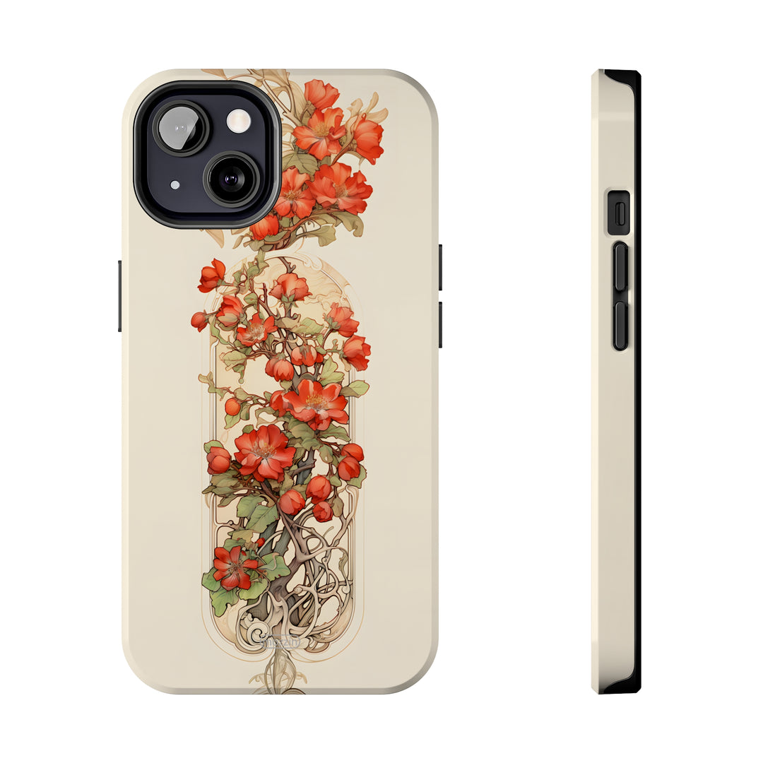 Tough Phone Cases - Birth Flower May - Hawthorn