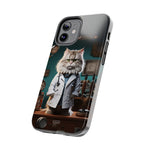Load image into Gallery viewer, Tough Phone Cases - Serious Doctor Cat