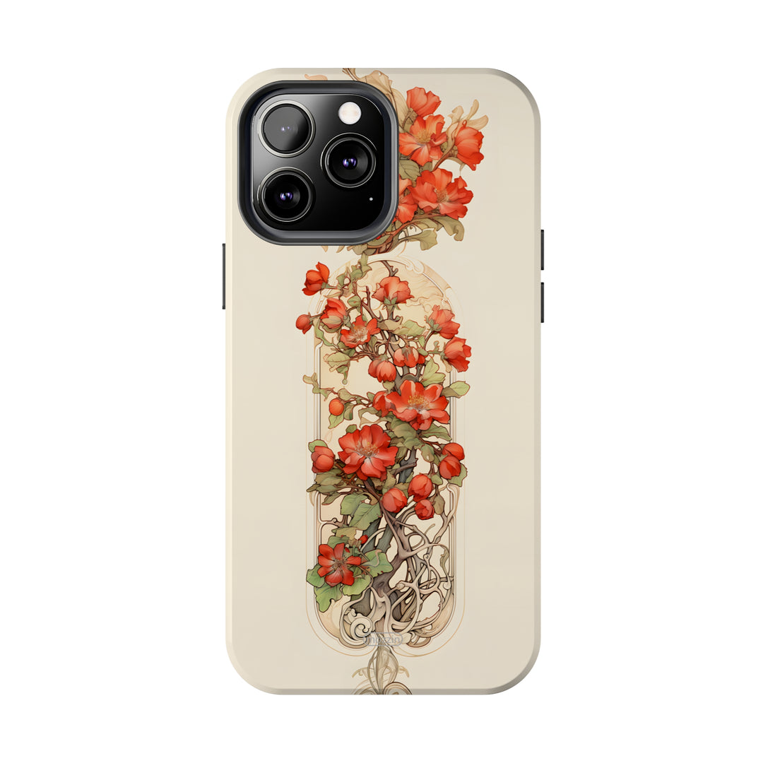 Tough Phone Cases - Birth Flower May - Hawthorn