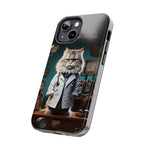 Load image into Gallery viewer, Tough Phone Cases - Serious Doctor Cat