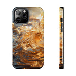 Load image into Gallery viewer, Tough Phone Cases - Golden Sea Sparkles