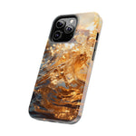 Load image into Gallery viewer, Tough Phone Cases - Golden Sea Sparkles