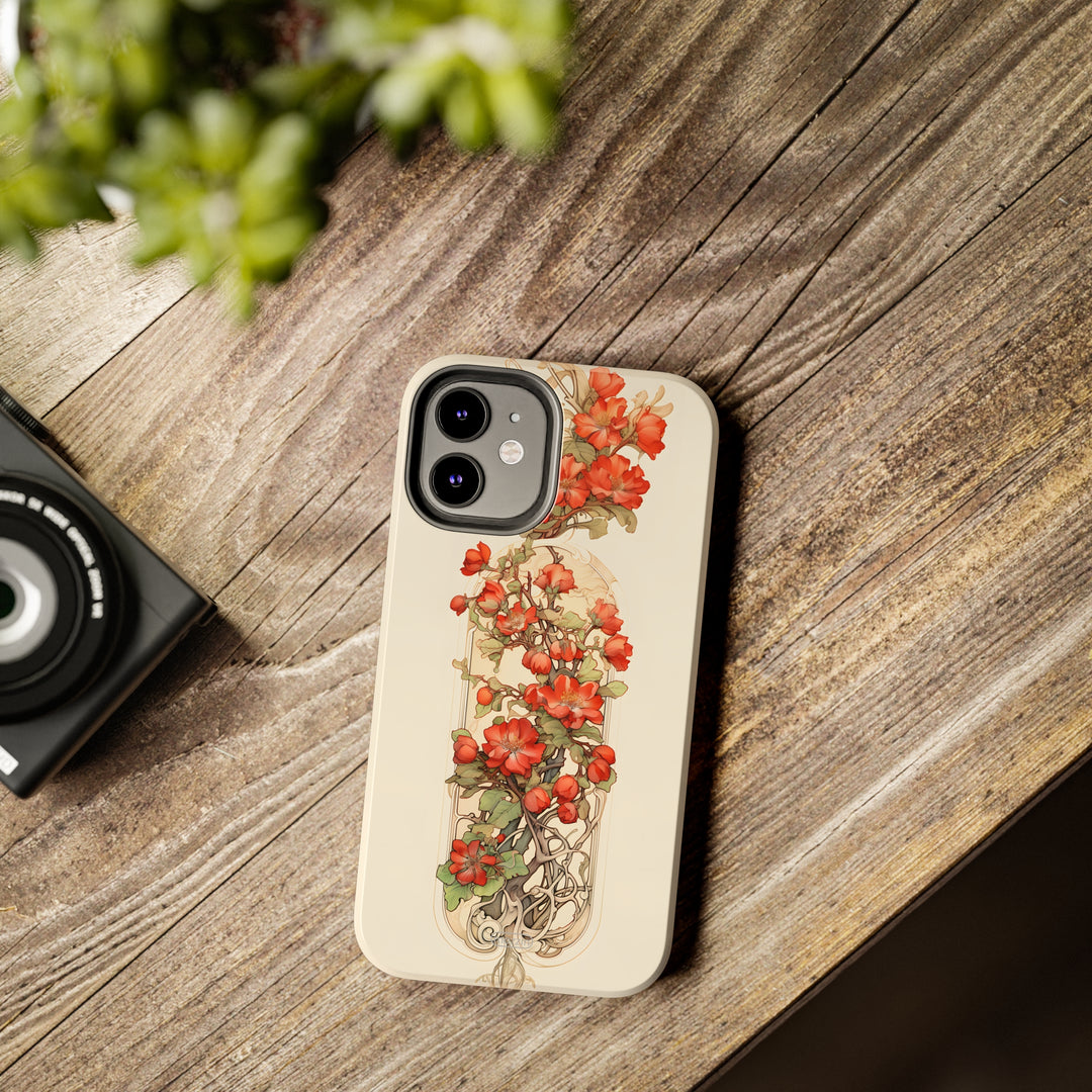 Tough Phone Cases - Birth Flower May - Hawthorn