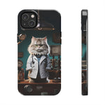 Load image into Gallery viewer, Tough Phone Cases - Serious Doctor Cat