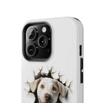 Load image into Gallery viewer, Tough Phone Cases - Labrador Retriever in Wall Hole
