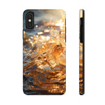 Load image into Gallery viewer, Tough Phone Cases - Golden Sea Sparkles