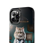 Load image into Gallery viewer, Tough Phone Cases - Serious Doctor Cat