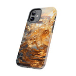 Load image into Gallery viewer, Tough Phone Cases - Golden Sea Sparkles