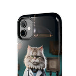 Load image into Gallery viewer, Tough Phone Cases - Serious Doctor Cat