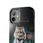 Load image into Gallery viewer, Tough Phone Cases - Serious Doctor Cat
