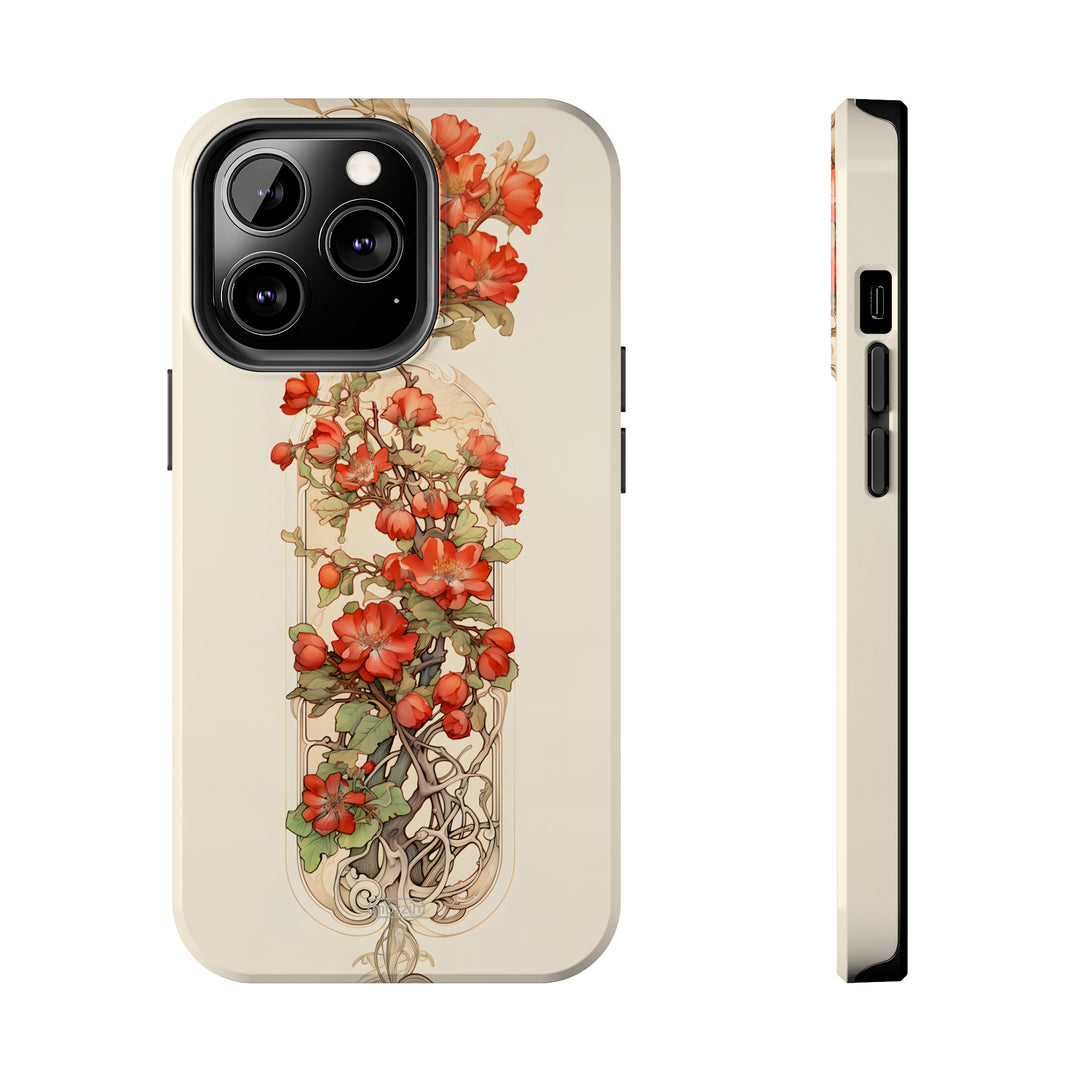 Tough Phone Cases - Birth Flower May - Hawthorn