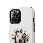 Load image into Gallery viewer, Tough Phone Cases - Labrador Retriever in Wall Hole