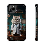 Load image into Gallery viewer, Tough Phone Cases - Serious Doctor Cat