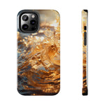 Load image into Gallery viewer, Tough Phone Cases - Golden Sea Sparkles