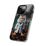 Load image into Gallery viewer, Tough Phone Cases - Serious Doctor Cat