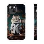 Load image into Gallery viewer, Tough Phone Cases - Serious Doctor Cat