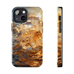 Load image into Gallery viewer, Tough Phone Cases - Golden Sea Sparkles