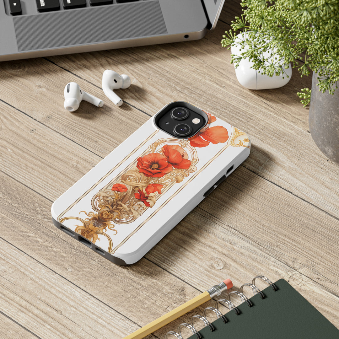 Tough Phone Cases - Birth Flower Aug. - Poppy