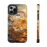 Load image into Gallery viewer, Tough Phone Cases - Golden Sea Sparkles