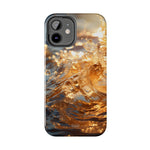Load image into Gallery viewer, Tough Phone Cases - Golden Sea Sparkles