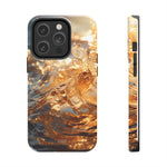 Load image into Gallery viewer, Tough Phone Cases - Golden Sea Sparkles