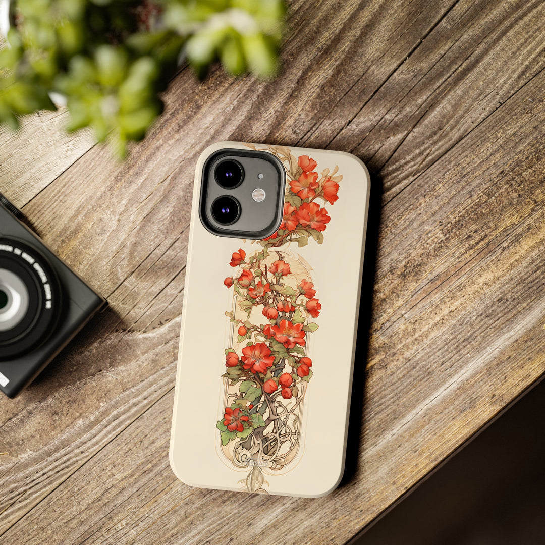 Tough Phone Cases - Birth Flower May - Hawthorn