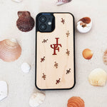 Load image into Gallery viewer, Initial Two Letters - Inlaid Wood Phone Case