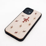 Load image into Gallery viewer, Initial Two Letters - Inlaid Wood Phone Case
