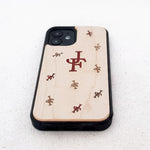 Load image into Gallery viewer, Initial Two Letters - Inlaid Wood Phone Case